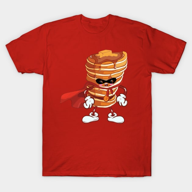 Captain pancake kawaii hero Butter T-Shirt by Collagedream